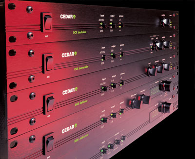 CEDAR Series X and Series X+ audio restoration modules